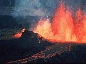 The Hadean eon is often characterized by extreme volcanism as Earth continued to cool