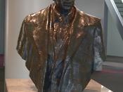 Antonio Tobias Mendez's 2006 Bronze Bust of Thurgood Marshall at the Baltimore-Washington International Thurgood Marshall Airport (Baltimore, MD)