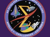 English: Memorial Emblem, Apollo 1, Challenger {Space_Shuttle_Challenger}, Columbia {Space_Shuttle_Columbia}. Source: Columbia Accident Investigation Board Report.