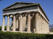 The temple of Hephaistos, Athens, Greece. Français : Le temple d'Héphaïstos, à Athènes, en Grèce.