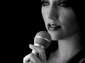 English: Jacqueline Hester singing (Manhattan, New York, United States)