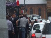 Kevin Rudd enters car