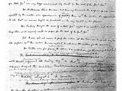 English: A photograph of a handwritten page of notes taken by James Madison during the Constitutional Convention of 1787. This photograph was reproduced in Volume 2 of Max Farrand’s The Records of the Federal Convention of 1787 (published 1911) facing pag
