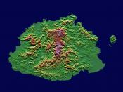 An enlargeable topographic map of the island of Viti Levu