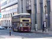 100 years of public transport in Walsall - old bus on Edmund Street.