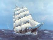The 19th century clipper ships in the China trade required a great deal of labor to operate.