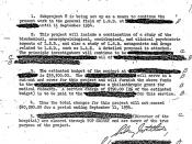 Dr. Sidney Gottlieb approved of an MKULTRA subproject on LSD in this June 9, 1953 letter.