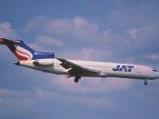 93ar - JAT Yugoslav Airlines Boeing 727-2H9; YU-AKI@ZRH;04.05.2000