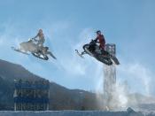 two snowmobiles at 27. Januar 07 in Aspen