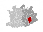 Location of Geel in the province of Antwerp
