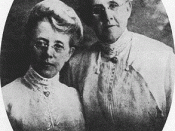 Photograph of May Anderson and Louie B. Felt, Mormon leaders at the turn of the 20th century.