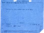 Naval dispatch from the Commander in Chief Pacific (CINCPAC) announcing the Japanese attack on Pearl Harbor
