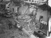 At 5:55 p.m. on December 24, 1964, Viet Cong terrorists exploded a bomb in the garage area underneath the Brinks Hotel in Saigon, South Vietnam. The hotel, housing 125 military and civilian guests, was being used as officers' billets for U.S. Armed Forces