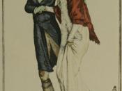 Illustration showing fashion throughout the centuries, as per the caption of the photo