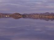 A view of the Colorado River around the town of Parker, Arizona