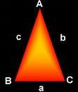 an isosceles triangle
