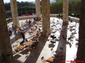 The canteen area of J. Paul Getty Museum.