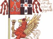 English: Banner of the arms of Cardinal Thomas Wolsey