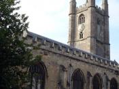 English: Marlborough - St Peter's Church On March 10 1498 the Thomas Wolsey he was ordained as a priest at St Peter's. Thomas became famous or infamous as Cardinal Wolsey who was executed by King Henry VIII on a trumped up charge of failing to get Henry a