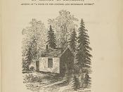 Original title page of Walden featuring a picture drawn by Thoreau's sister Sophia