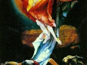 The Resurrection from Grünewald's Isenheim Altarpiece was a direct influence on Three Studies.