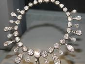 English: The Napoleon Diamond Necklace on display in the Smithsonian Institution in Washington D.C., United States.