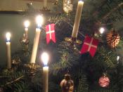candlelit Christmas tree