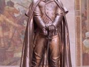 English: George Rogers Clark statue at George Rogers Clark Memorial, Vincennes, Indiana, sculpted by Hermon Atkins MacNeil Photo by Einar Einarsson Kvaran aka Carptrash 22:04, 2 September 2006 (UTC)