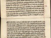 The Rig Veda is one of the oldest religious texts. This Rig Veda manuscript is in Devanagari
