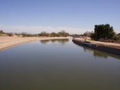 Arizona Canal in Scottsdale, Arizona.