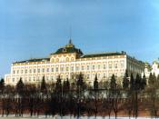 Seat of the Supreme Soviet of the USSR, the Grand Kremlin Palace in the Moscow Kremlin, February 1982