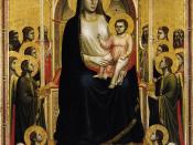Giotto di Bondone - Ognissanti Madonna (Madonna in Maestà) - WGA09331