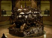 John Paul Jones's marble and bronze sarcophagus at the United States Naval Academy