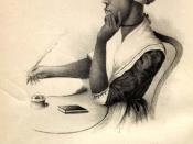 English: Phillis Wheatley. A variant of earlier frontispiece. Copied from 