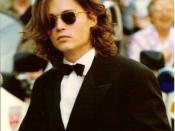 English: Johnny Depp in Cannes in the nineties.