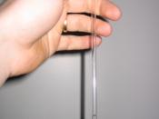English: Picture taken by User:Kjaergaard. A NMR tube with a protein sample.