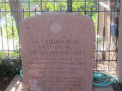 English: El Camino Real monument in Natchitoches, LA