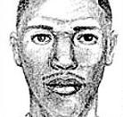 Composite sketch of the suspect in the shooting.
