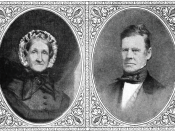 English: Portraits of Eleutheros Cooke (father) and Martha Carswell Cooke (mother) parents of Jay Cooke