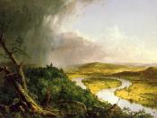 View from Mount Holyoke, Northampton, Massachusetts, after a Thunderstorm—The Oxbow