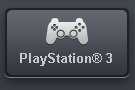 The PlayStation 3 button on the DivX to Go interface of the DivX Plus Player.