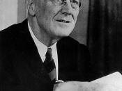 Franklin D. Roosevelt after giving one of his fireside chats. The predecessor to the Weekly Address.