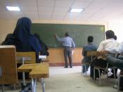 Ali Parsa as a tutor in Sharif University