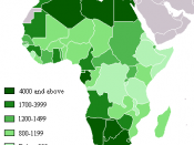 Map of Africa by 2008 nominal GDP per capita (USD)