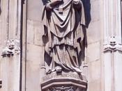 Anselm of Canterbury in whose honour the university was established.