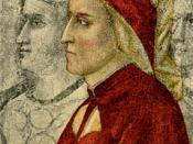 Profile of Dante Alighieri, one of the most renowned Italian poets, painted by his contemporary Giotto di Bondone