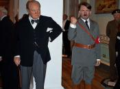 Winston Churchill and Adolf Hitler at Madame Tussaud's London