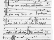Score of the Bogurodzica from 1407