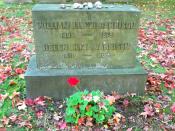 English: Grave of abolitionist and publisher William Lloyd Garrison (and wife) located at Forest Hills Cemetery in Jamaica Plain, Massachusetts.
