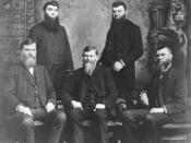 The five Studebaker brothers—founders of the Studebaker Corporation. Left to right, (standing) Peter and Jacob; (seated) Clem, Henry, and John M.